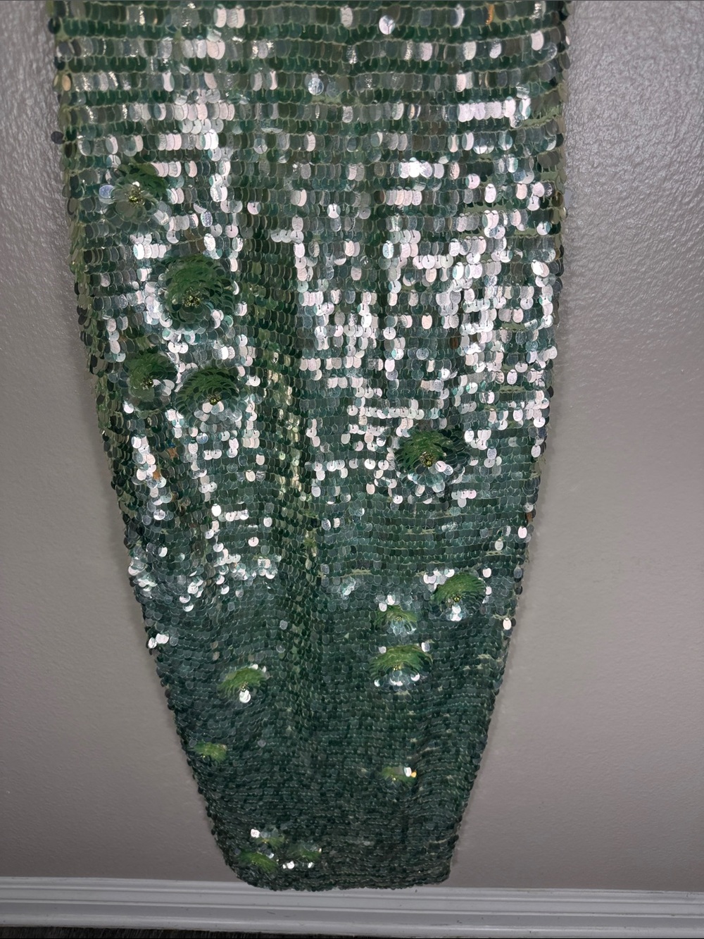 Retrofete Ines Sequin Dress in Pistachio - Picture 5 of 16